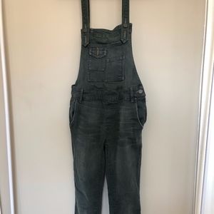 Free People Washed Denim Overalls